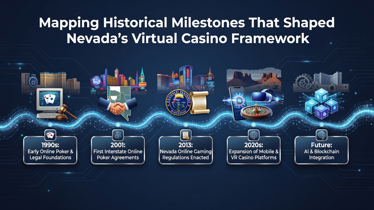 Nevada regulatory officials reviewing digital casino compliance reports in a modern control center