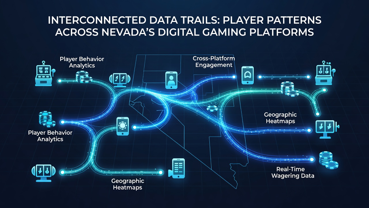 Chart displaying aggregated player behavior metrics from Nevada digital gaming platforms